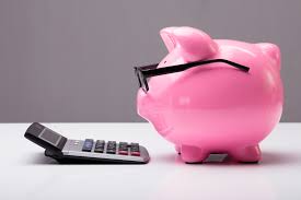 Image result for piggy bank and calculator